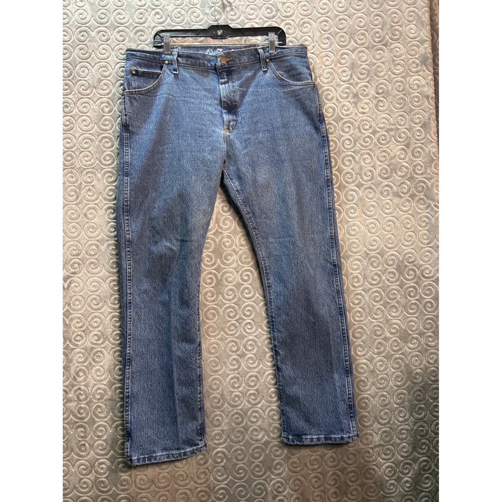 Vintage Wrangler Mens Jeans 38x32 Blue Denim Relaxed Fit Cotton Blend‎